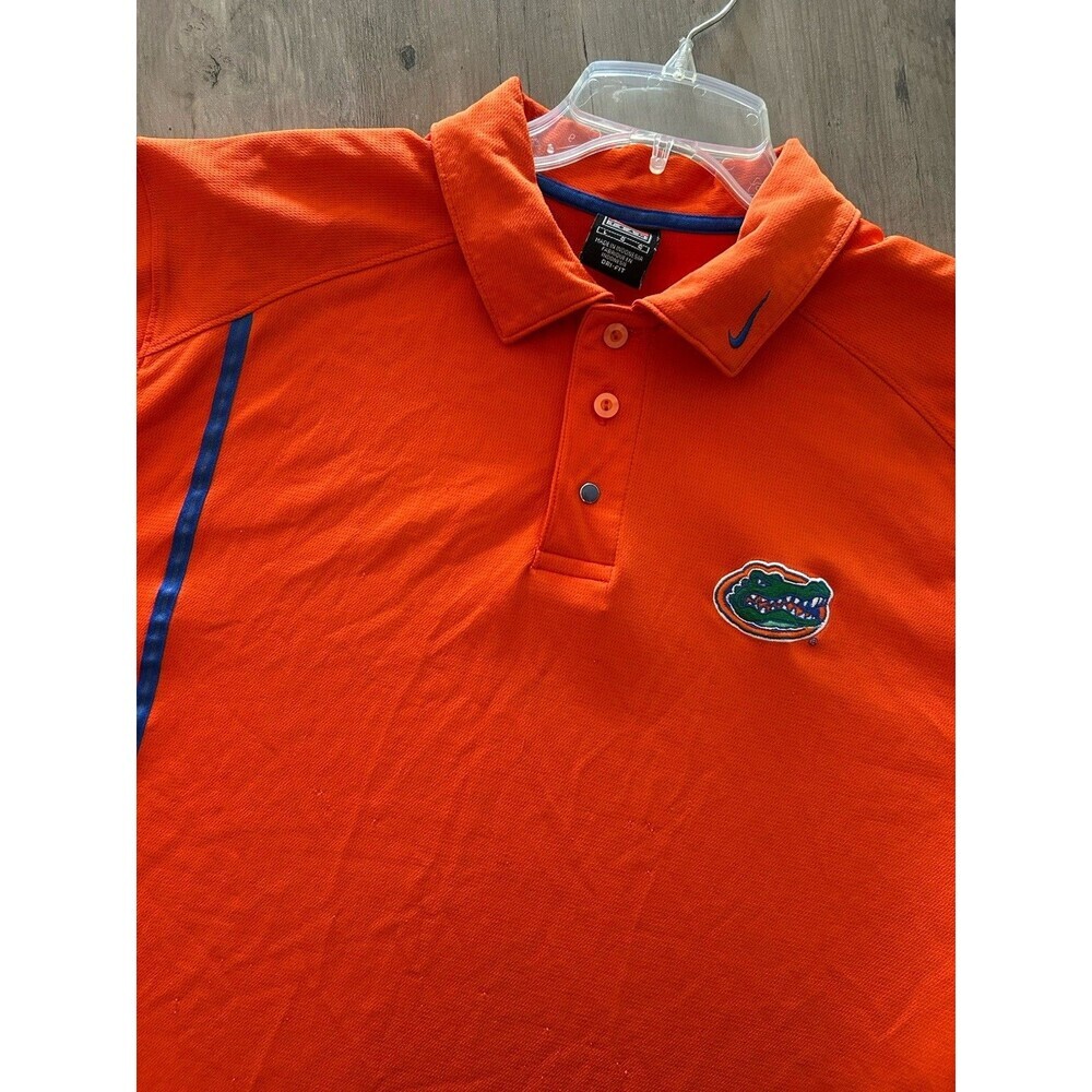 Nike Team Dri Fit Florida Gators Polo Shirt Men's Size Large